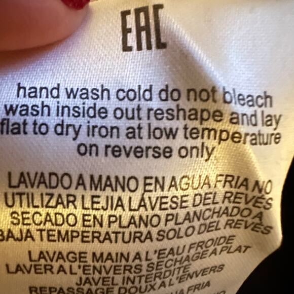 Leo & Ugo Paris Black Midi Dress Bow Detail French Minimalist Size Medium - Picture 11 of 14